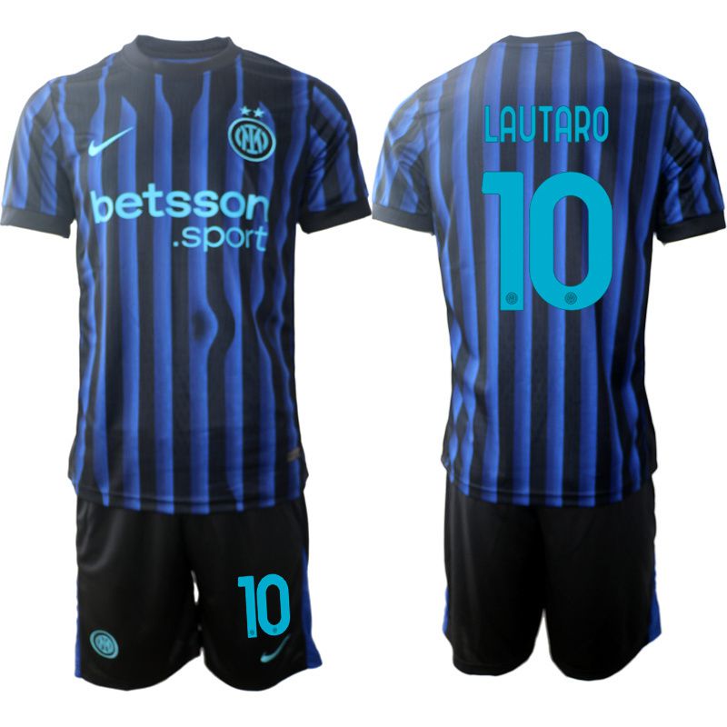Men 2025-2026 Club Inter Milan CF home Black #10 Soccer Jersey